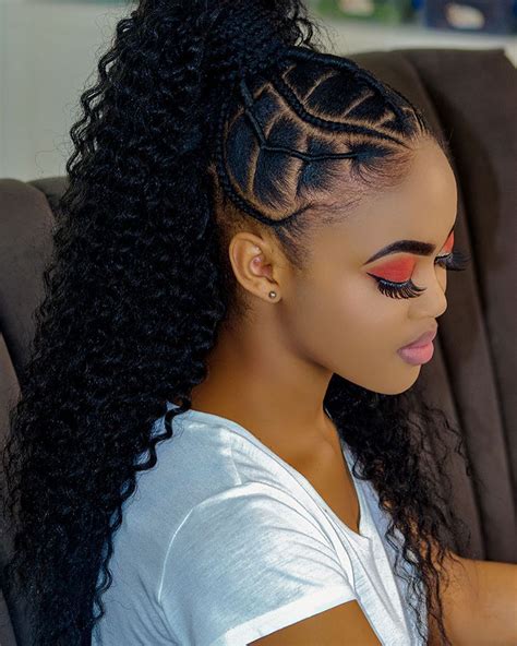 cute ponytail ideas for black hair